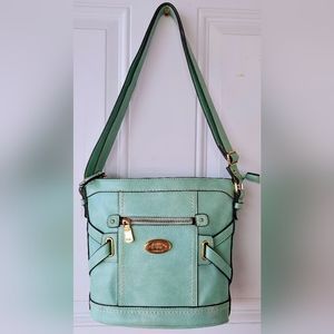 B.O.C Born Concepts Mint Green Park Slope Crossbody with Gold Hardware!